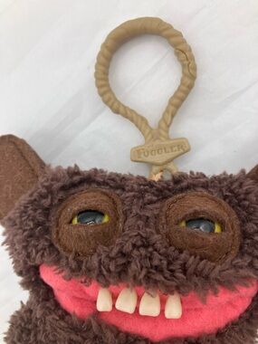 NWT Fuggler Brown Plush Clip-On Monster GRIN GRIN CHARM PURSE ZURU